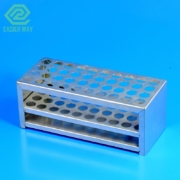 Steel test tube rack